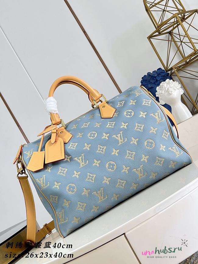Louis Vuitton Speedy P9 40 Blue 40x26x23cm - 1