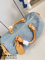 Louis Vuitton Speedy P9 40 Blue 40x26x23cm - 4