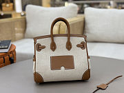 Hermes Birkin 25 Cargo Canvas Brown Silver - 5