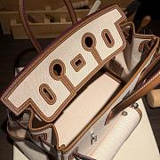 Hermes Birkin 35 Cargo Canvas Brown Silver - 5