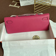Hermes Kelly 31 Cut silver Pink Epsom 31x13x2.5cm - 2