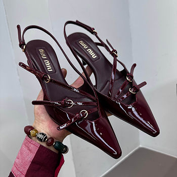 Miu Miu Patent Slingback Pumps 5cm