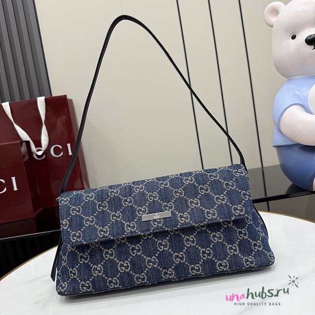 Gucci Madison medium shoulder bag Denim 31x13x11.5cm - 1