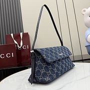Gucci Madison medium shoulder bag Denim 31x13x11.5cm - 3