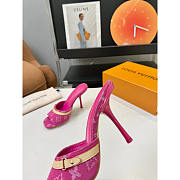 Louis Vuitton 6AM Mule In Fuchsia Denim - 4