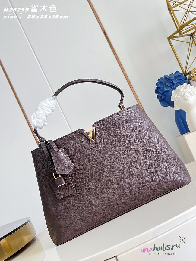 Louis Vuitton Capucines GM Souple Dark Brown 38x23x16cm - 1