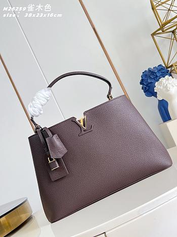 Louis Vuitton Capucines GM Souple Dark Brown 38x23x16cm