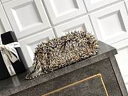 Chanel Kelly Raffia Fringe Bag 19x13x7cm - 3