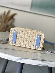 Louis Vuitton Mini Capucines Raffia Denim 21x13.6x8cm - 4