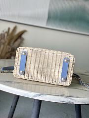Louis Vuitton Capucines BB Raffia Blue denim 27x17.3x9cm - 5