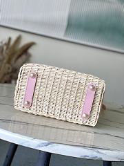 Louis Vuitton Capucines BB Raffia Pink denim 27x17.3x9cm - 3