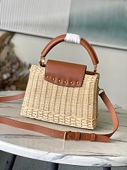 Louis Vuitton Capucines BB Raffia Brown 27x17.3x9cm - 5