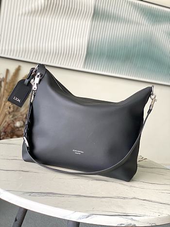 Louis Vuitton Vagabond Hobo Black 48x38x14cm