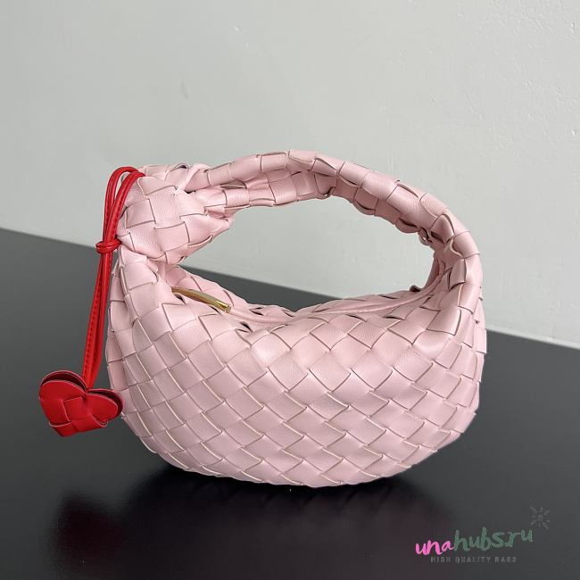 Bottega Veneta Mini Jodie Pink 26x13x8.5cm - 1