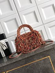 Chanel Kelly Raffia Fringe 19x13x7cm - 4