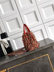 Chanel Kelly Raffia Fringe 19x13x7cm - 3