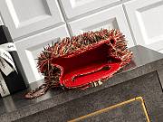 Chanel Kelly Raffia Fringe 19x13x7cm - 2