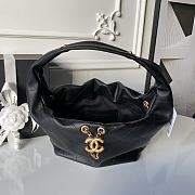 Chanel New 26c Hobo Bag Black Lambskin 32x24x12cm - 4