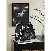 Chanel 25 Mini Handbag Black 22x20x12.5cm - 5