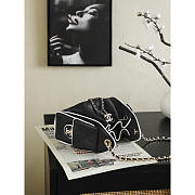 Chanel 25 Mini Handbag Black 22x20x12.5cm - 4
