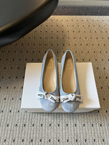Dior J'Adior Ballet Flat Blue Suede