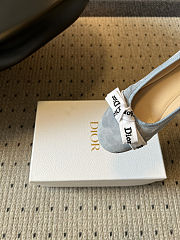 Dior J'Adior Ballet Flat Blue Suede - 4