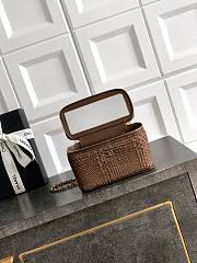 Chanel Vanity Case Raffia brown 17x9.5x8cm - Unahubs - 3
