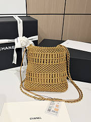 Chanel 25A Mini Bag Gold 23x18.5x6cm - 5