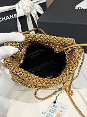 Chanel 25A Mini Bag Gold 23x18.5x6cm - 3