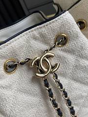 Chanel Mini 25 Hobo Bag Canvas Black 22x20x12.5cm - 3