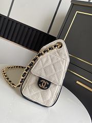 Chanel Mini 25 Hobo Bag Canvas Black 22x20x12.5cm - 2