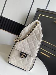 Chanel Small 25 Handbag Canvas Black 30x26x14cm - 5