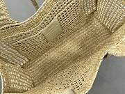 Chloé Metallic Banana East-West Raffia Tote Bag 37x26x13.5cm - 5