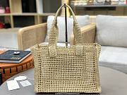 Chloé Metallic Banana East-West Raffia Tote Bag 37x26x13.5cm - 4