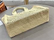 Chloé Metallic Banana East-West Raffia Tote Bag 37x26x13.5cm - 2
