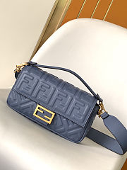 Fendi Baguette Bag Blue 27x15x5cm - 1