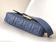 Fendi Baguette Bag Blue 27x15x5cm - 4