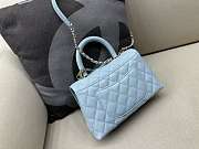 Chanel Coco Handle blue caviar 23cm - 3