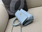 Chanel Coco Handle blue caviar 23cm - 2
