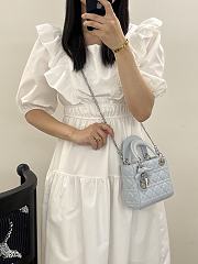 Dior Mini Lady Light Blue 17cm - 6