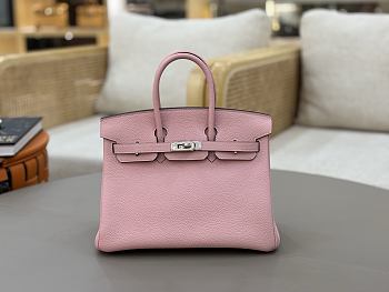 Hermes Birkin 25 Pink Togo Silver 