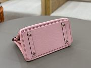 Hermes Birkin 25 Pink Togo Silver  - 4