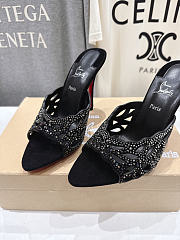 Christian Louboutin Lasera Strass Mule 100 mm black - 3