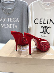 Christian Louboutin Lasera Strass Mule 100 mm red - 4