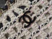 Chanel Maxi Braided Shopping Bag Raffia Tote 33x23x11cm - 5