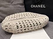 Chanel Maxi Braided Shopping Bag Raffia Tote 33x23x11cm - 4