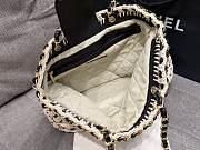 Chanel Maxi Braided Shopping Bag Raffia Tote 33x23x11cm - 3