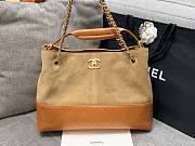 Chanel Suede Calfskin Shiny Lambskin Quilted 35x24x12cm - 1