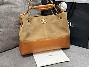 Chanel Suede Calfskin Shiny Lambskin Quilted 35x24x12cm - 4