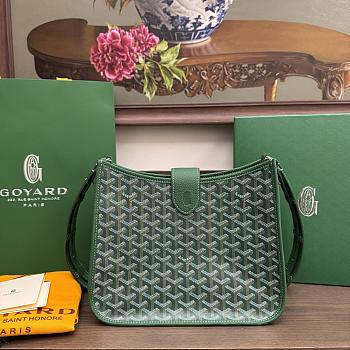 Goyard Musette Bag Green 28x22x10cm